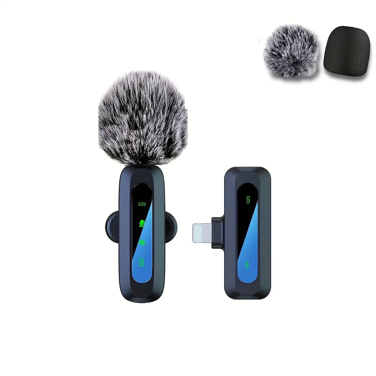 Rechargeable Wireless Lavalier Microphone for Streaming and Vlogging