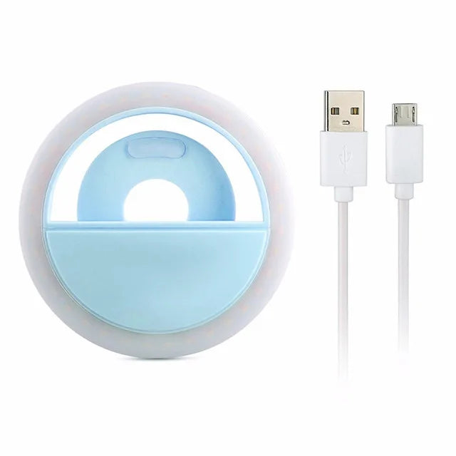 LED Selfie Ring Light with USB Rechargeable Design