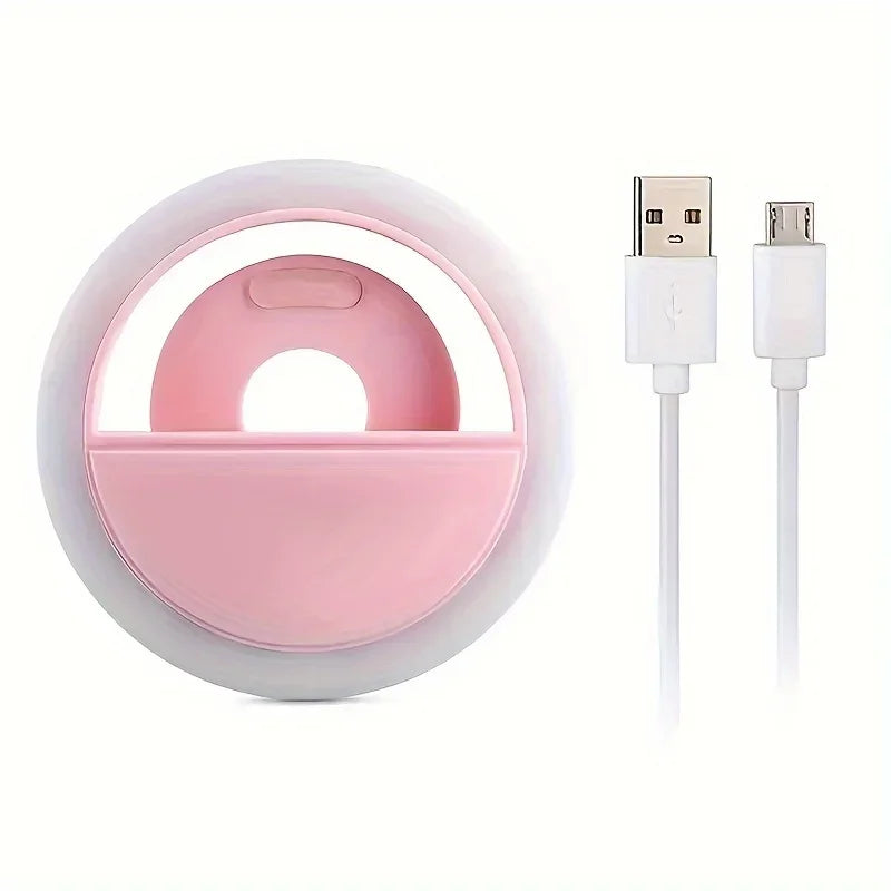 USB Charging LED Selfie Ring Light for Perfect Photos