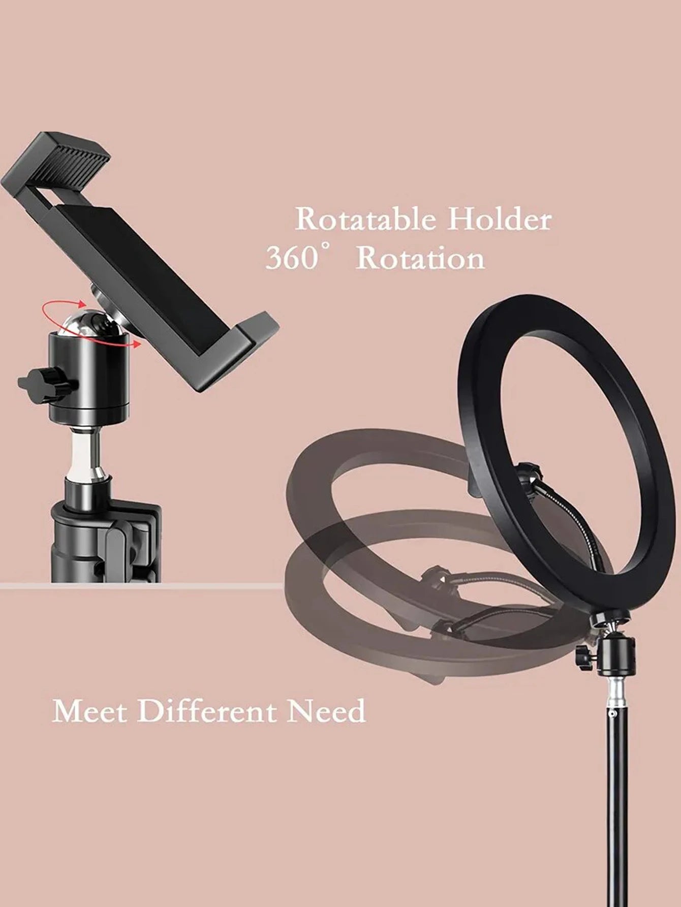 26 cm LED Ring Light with Tripod Stand for Perfect Selfies