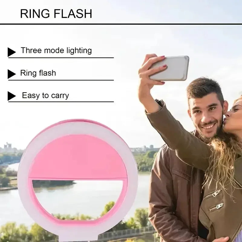 USB Charging LED Selfie Ring Light for Perfect Photos