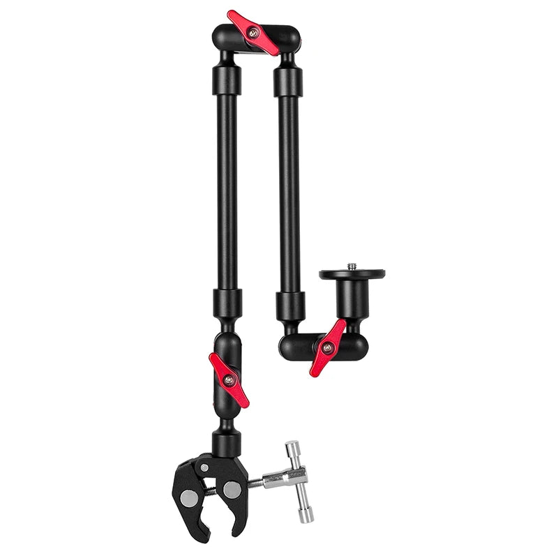 Versatile Table Tripod with Articulating Arm for Smartphones and Action Cameras
