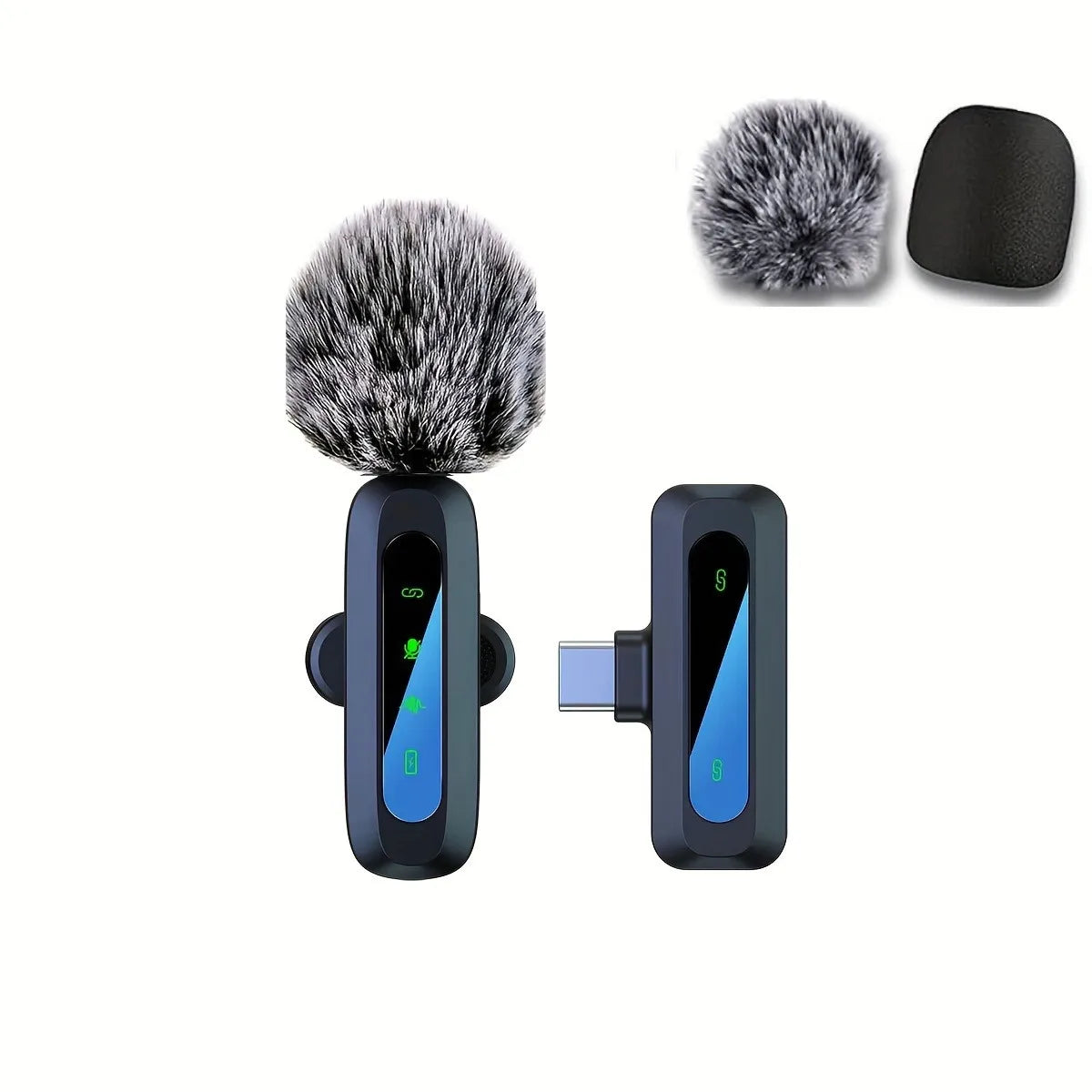 Rechargeable Wireless Lavalier Microphone for Streaming and Vlogging