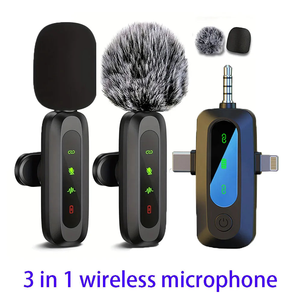 Rechargeable Wireless Lavalier Microphone for Streaming and Vlogging