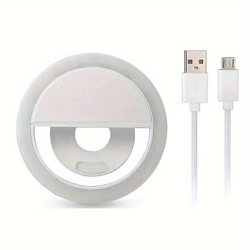 USB Charging LED Selfie Ring Light for Perfect Photos