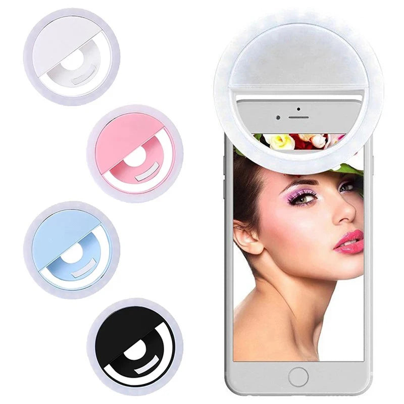 LED Selfie Ring Light with USB Rechargeable Design