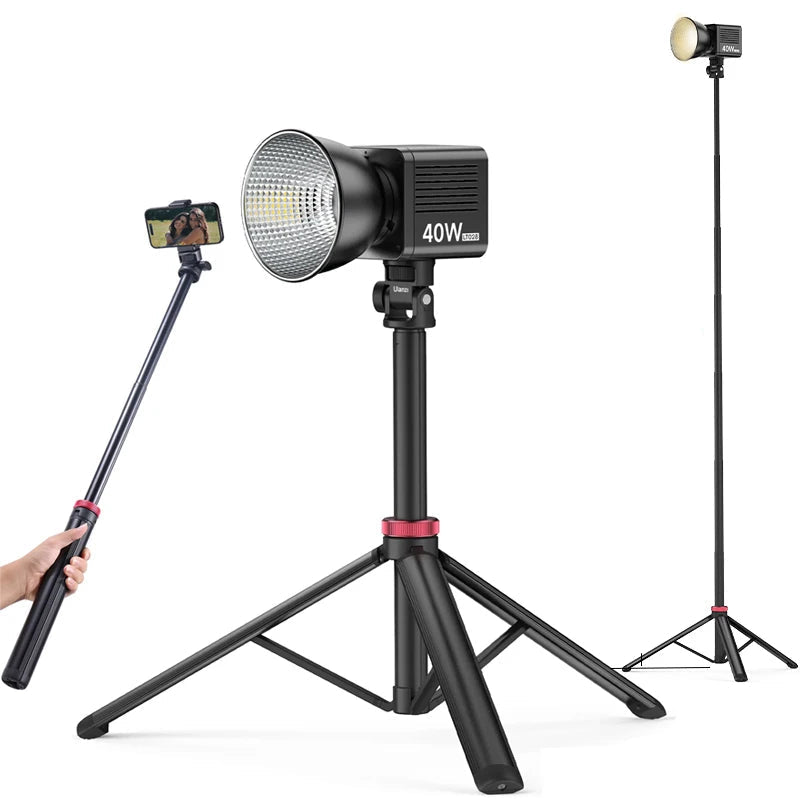 2M Portable Aluminum Alloy Tripod - Lightweight & Adjustable for Cameras and Lights
