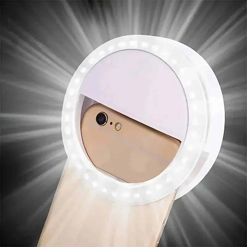 USB Charging LED Selfie Ring Light for Perfect Photos
