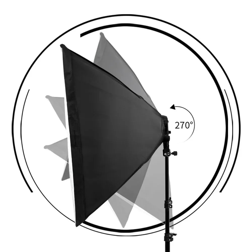 Professional 50x70CM Softbox Lighting Kit for Photography and Video