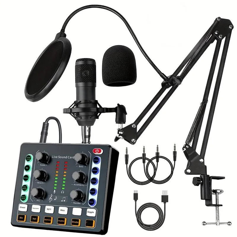 Podcasting Starter Kit with V8s Audio Interface and BM800 Microphone