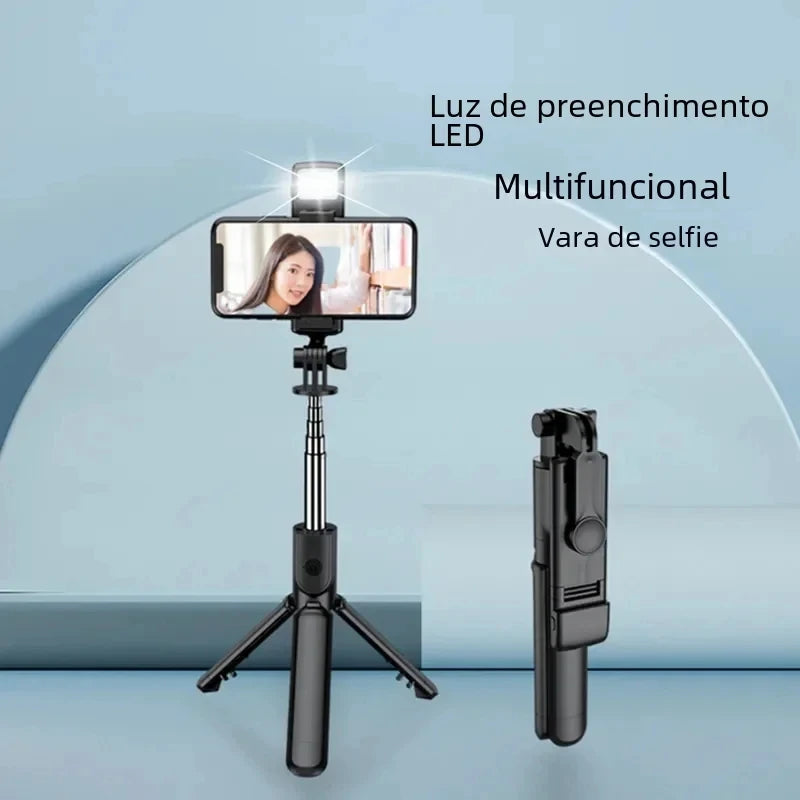 Bluetooth Selfie Stick Tripod with Remote and Fill Light
